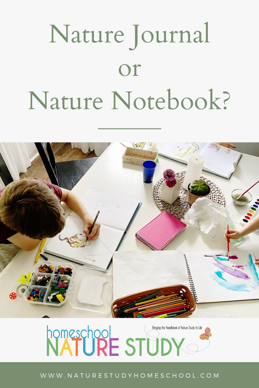 Should you have a homeschool nature journal or a nature notebook? What is the difference between the two? We answer this question.