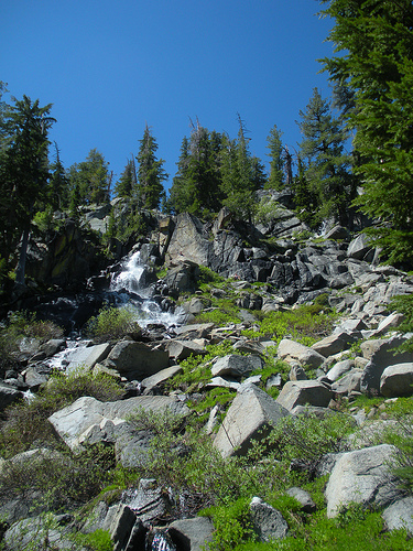 Waterfall at Woods Lake