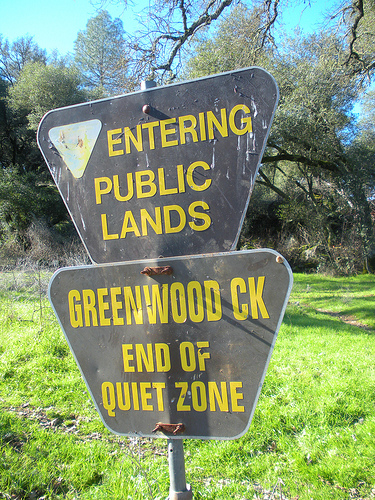 Quiet Zone Sign