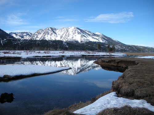 Mountains and Taylor Creek Reflection