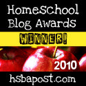 Homeschool Blog Awards winnter badge