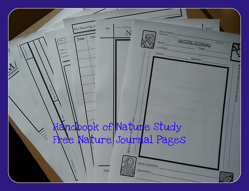 Handbook of Nature Study freebies
