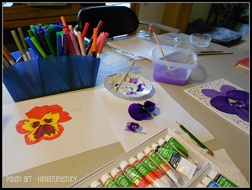 Pansy Art - Markers