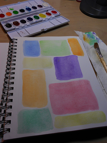 Watercolor block journal 