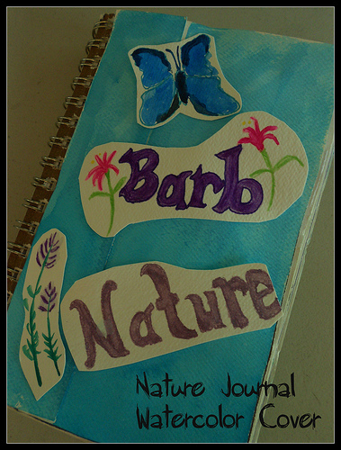 Nature Journal watercolor Cover button