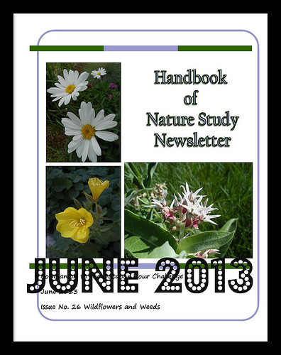 Handbook of Nature Study June 2013 Newsletter Cover button