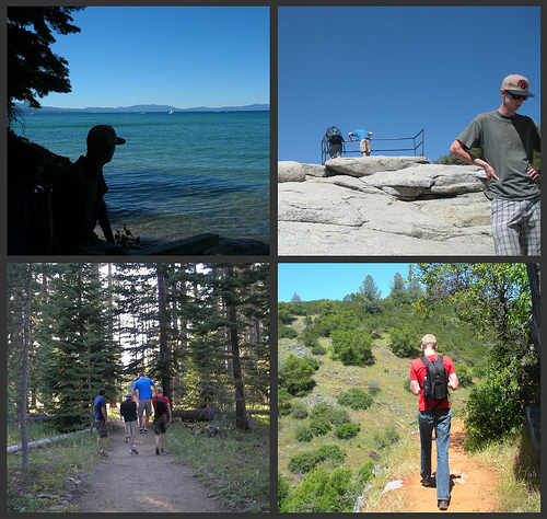 Boys Hiking Collage