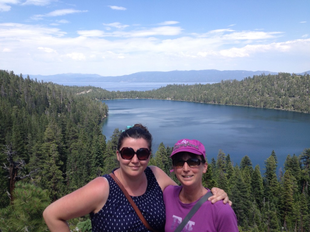 Cascade Falls Trail over Tahoe