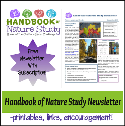 Handbook of Nature Study Newsletter September 2015 button