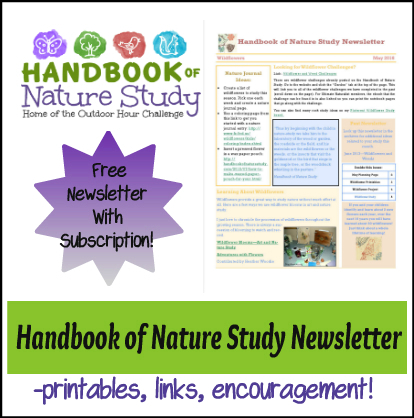 Handbook of Nature Study Newsletter May 2016 button