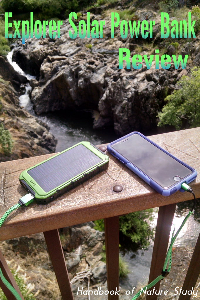 Explorer Solar Power Bank Review @handbookofnaturestudy