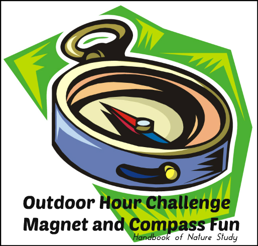 Outdoor Hour Challenge Magnet and Compass Fun @handbookofnaturestudy