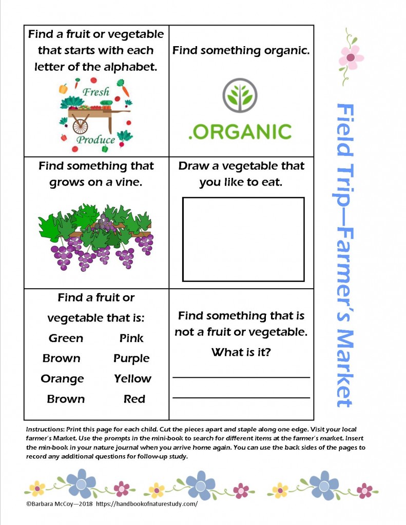 Farmers Market Printable Scavenger Hunt