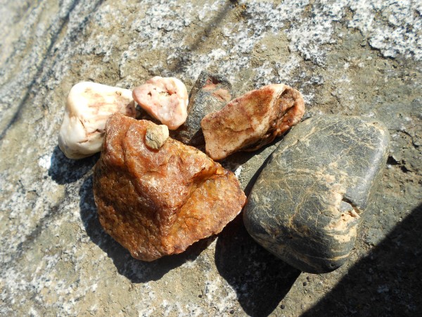 Greenwood river quartz rock collection