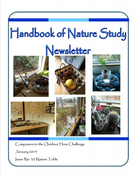 Handbook of Nature Study Newsletter January 2014 Cover