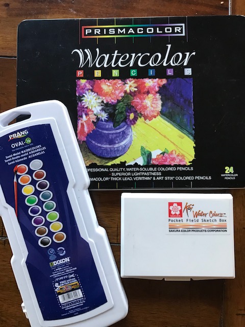 Nature Journal supplies watercolors