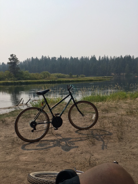 Bike riding at Sunriver