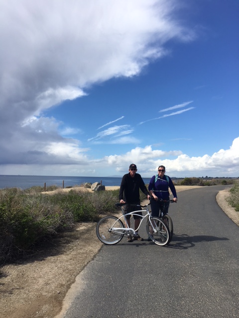bike riding March 2018 crystal cove state park