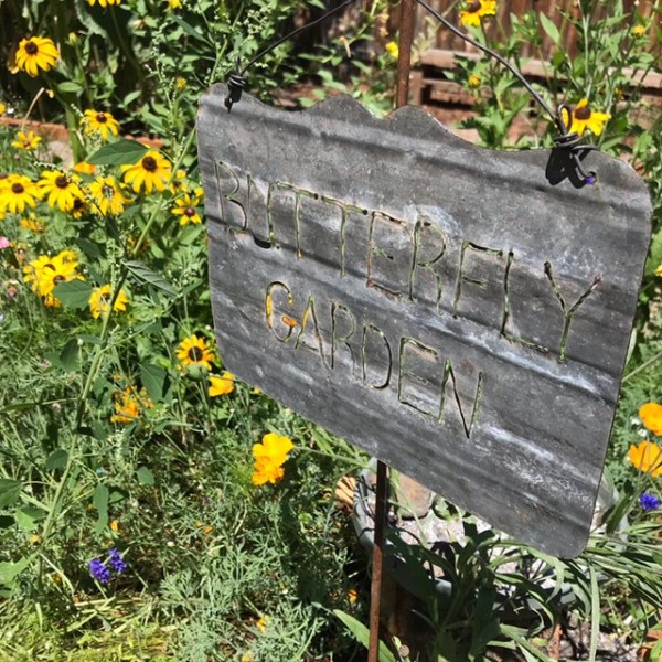 butterfly garden sign 2021