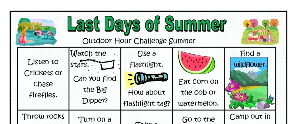 last days of summer printable