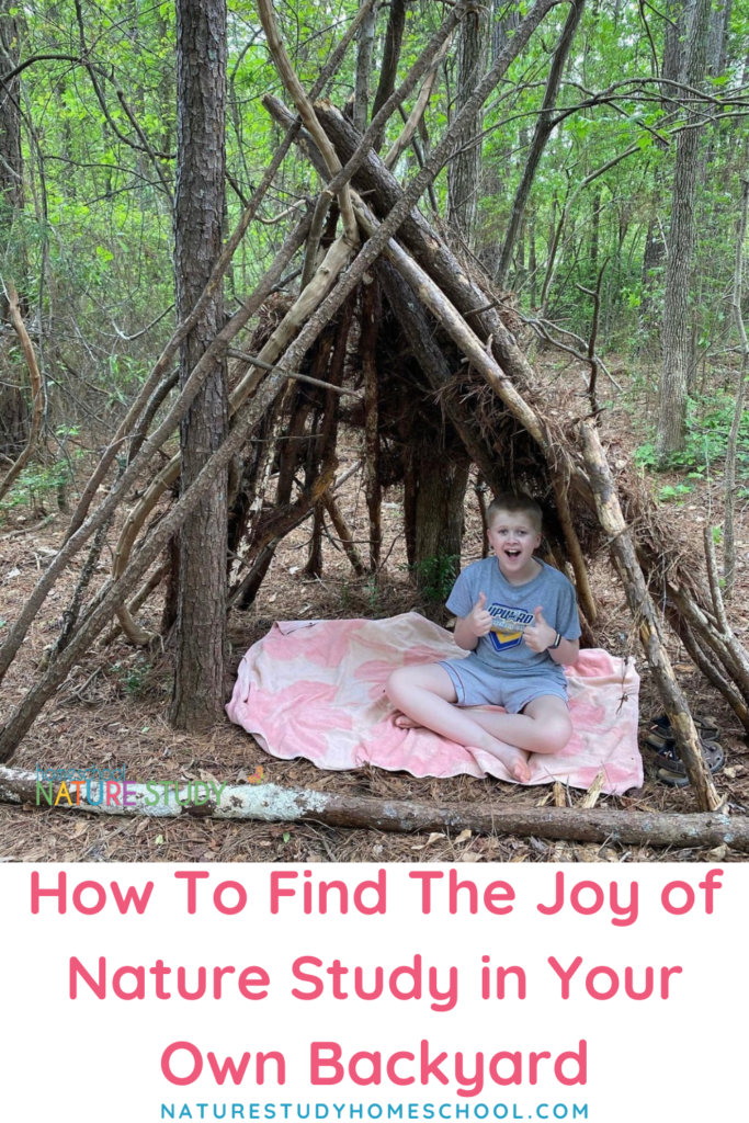 How do you find the joy of nature study in your own backyard? Here are some encouragement for easy homeschool nature study right out your back door.