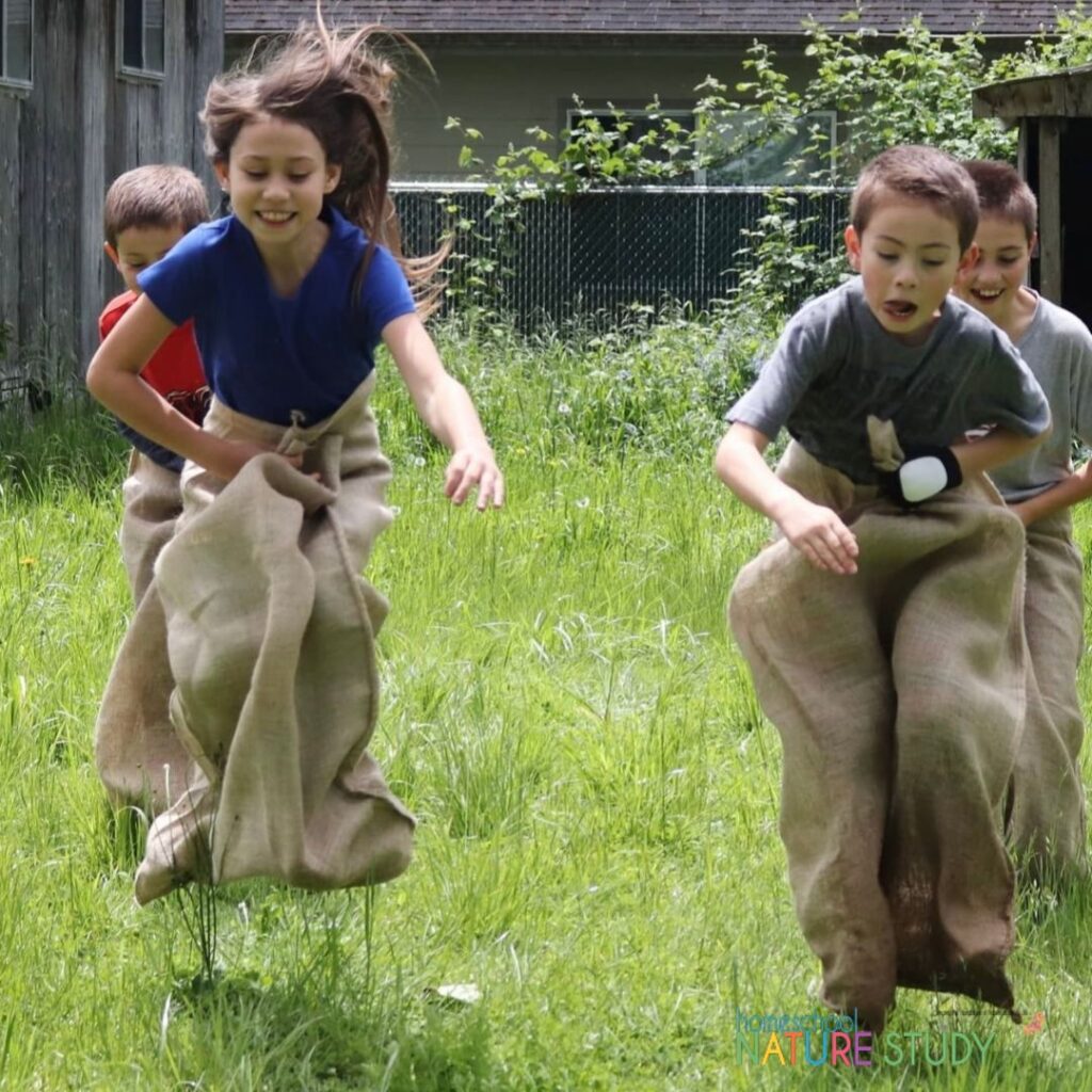 sack races are easy and fun!