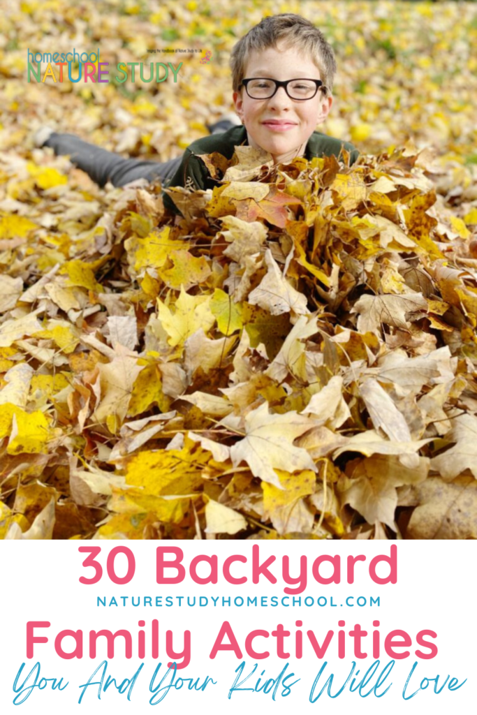 These 30 backyard family activities help you have fun outdoors with your children in a way that is easy and fun!