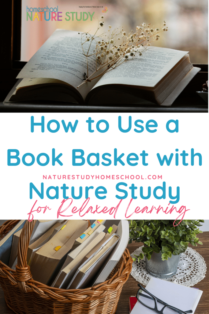 Using a book basket with nature study is a simple idea that provides powerful opportunities for learning in your homeschool life.