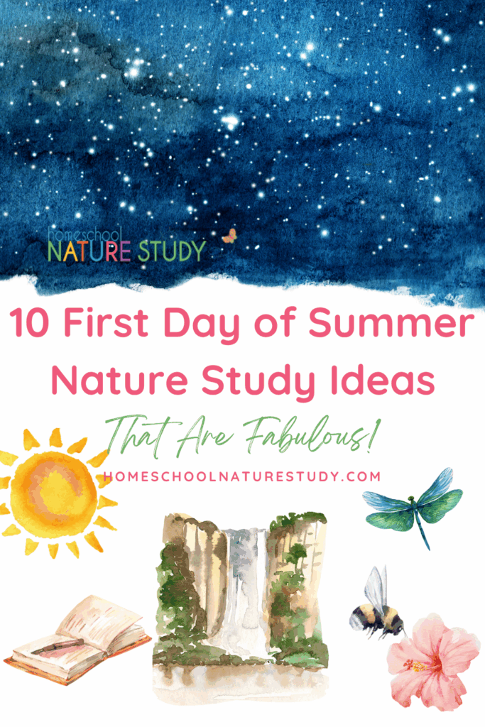 10 Fabulous First Day of Summer Nature Study Ideas perfect for weaving in some family time outside together. A valuable part of any summer bucket list!